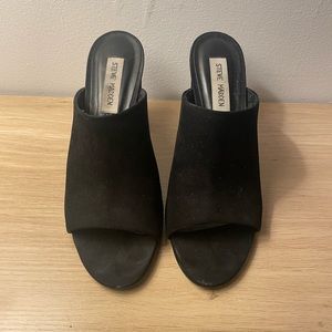 Steve Madden Women’s Mule Sandal Heels, Women’s Black 7.5